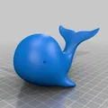 Mô hình cá voi Pinksie dễ thương để in 3D - Thumbnail 3