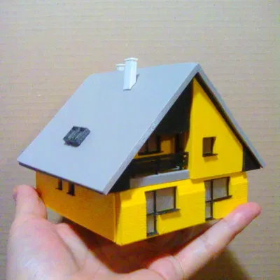 Mô hình nhà 1:100 chi tiết cho bộ lắp ráp 3D