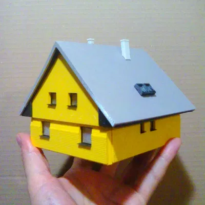 Mô hình nhà 1:100 chi tiết cho bộ lắp ráp 3D