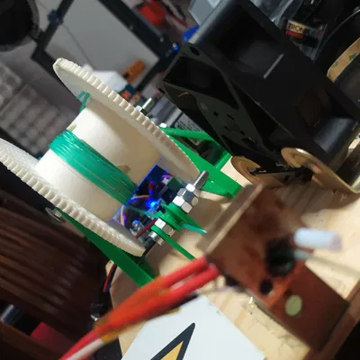 Giá đỡ cuộn filament PET cho dự án tái chế chai nhựa