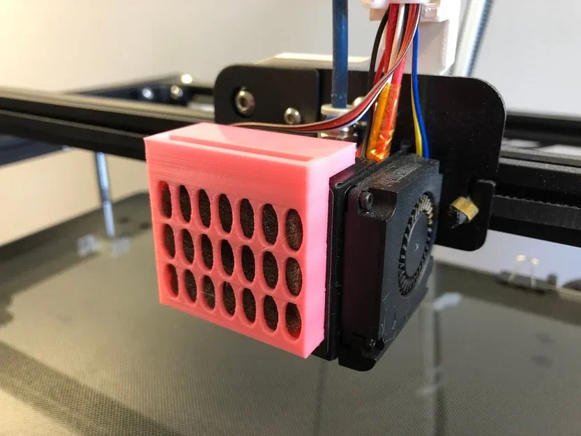 Bộ lọc quạt cho máy in 3D Ender 5 chống lông mèo - Image 2