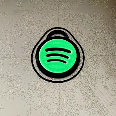 Móc khóa NFC 25mm phong cách Spotify nhẹ nhàng