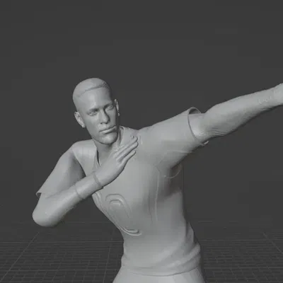 Hình nhân Neymar ăn mừng bóng đá