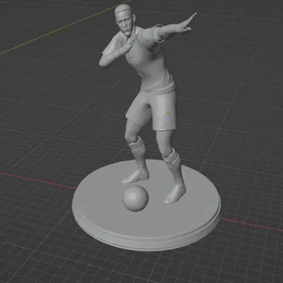 Hình nhân Neymar ăn mừng bóng đá