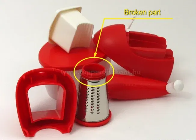 Máy cắt phô mai Tupperware với trống xoay - Image 4