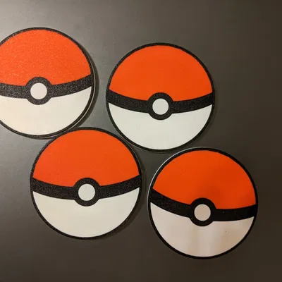 Nam châm hoặc đế lót ly Pokeball AMS