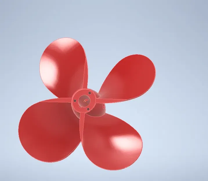 Cánh quạt thuyền trái với 4 lưỡi xoáy - Image 1