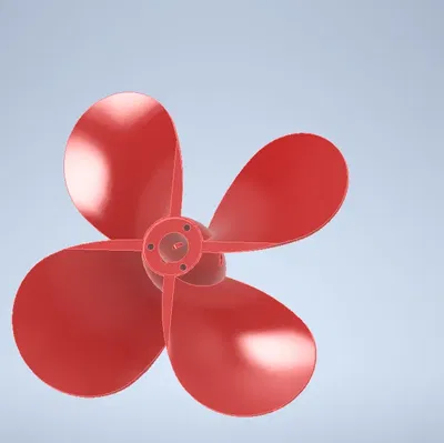 Cánh quạt thuyền trái với 4 lưỡi xoáy