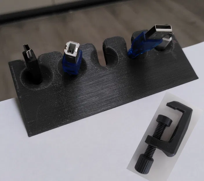 Giá đỡ cáp đa năng cho cáp USB và tai nghe - Image 1