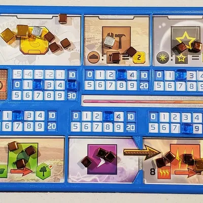 Bảng phủ cho người chơi trong trò chơi Terraforming Mars