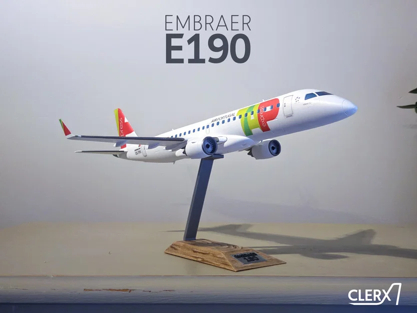 Mô hình máy bay Embraer E190 tỉ lệ 1:100 - Image 1