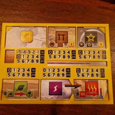 Bề mặt người chơi đa màu cho trò chơi Terraforming Mars