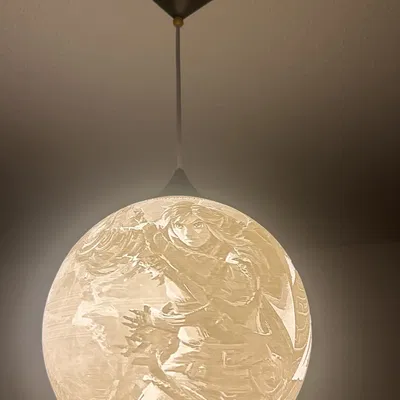 Đèn trần Lithophane Zelda Tears of the Kingdom