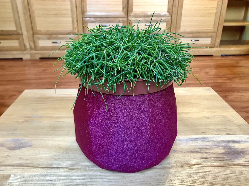 Chậu cây Low Poly in chế độ bình vase - Image 3