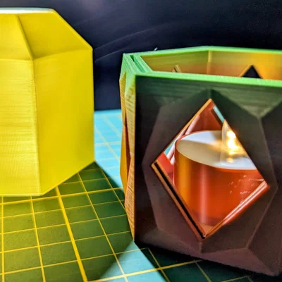 Giá đỡ đèn LED tealight 37mm in 2 phần