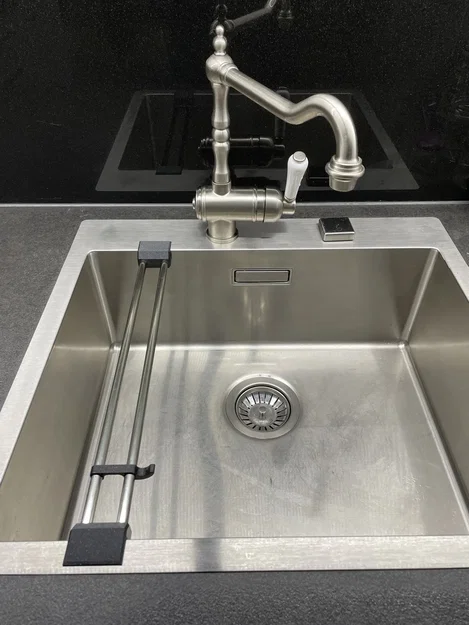 Giá đỡ và móc treo khăn rửa chén cho bồn rửa bát - Image 3