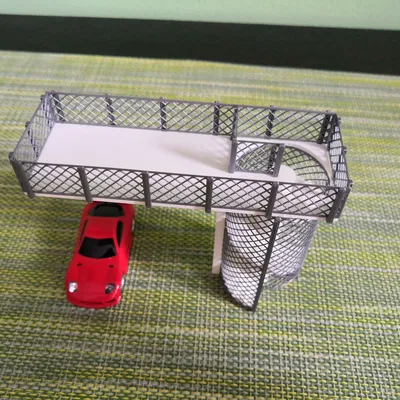 Sân khấu người hâm mộ cho ô tô RC Turbo Racing 1/76