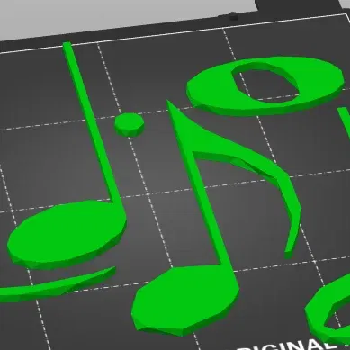 Nốt nhạc bị lỗi trong thiết kế nghệ thuật 3D