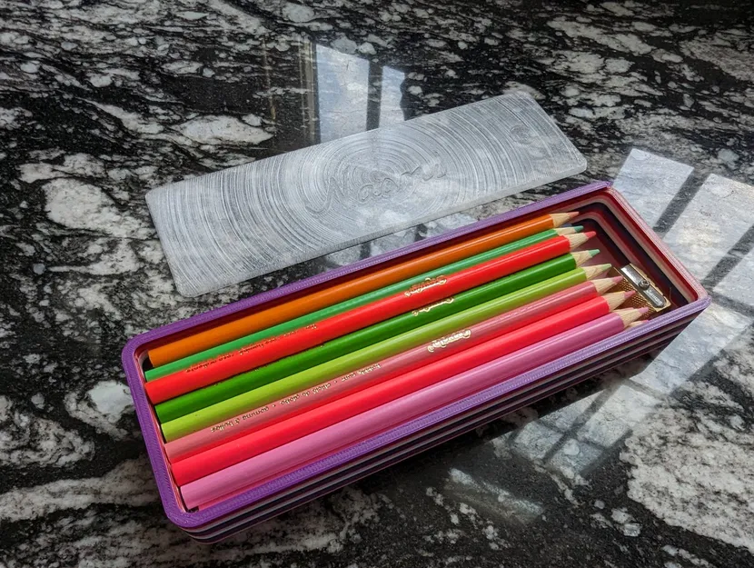Bộ hộp bút và bút chì cá nhân hóa cho học sinh và văn phòng - Image 7
