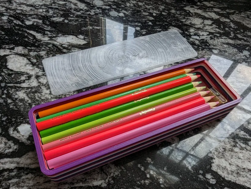 Bộ hộp bút và bút chì cá nhân hóa cho học sinh và văn phòng - Image 9