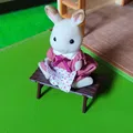 Ghế băng cho đồ chơi gia đình Sylvanian - Thumbnail 1