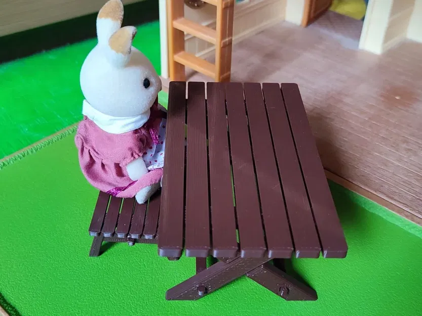 Ghế băng cho đồ chơi gia đình Sylvanian - Image 6