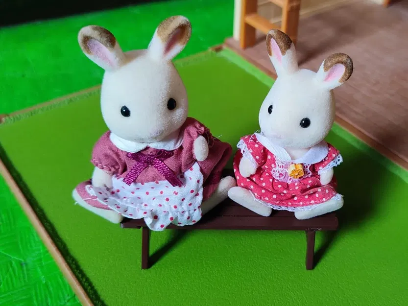 Ghế băng cho đồ chơi gia đình Sylvanian - Image 7