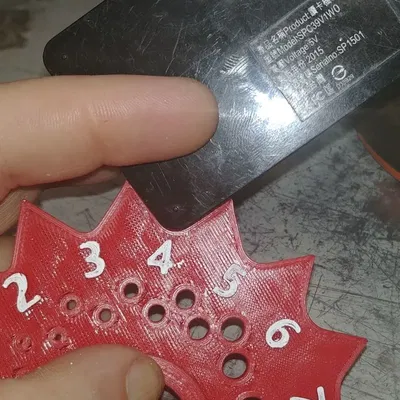 Thước đo bán kính 1-15 mm cho công cụ in 3D