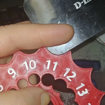 Thước đo bán kính 1-15 mm cho công cụ in 3D