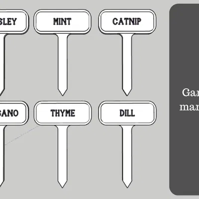 Biển chỉ dẫn cho các loại cây thơm trong vườn