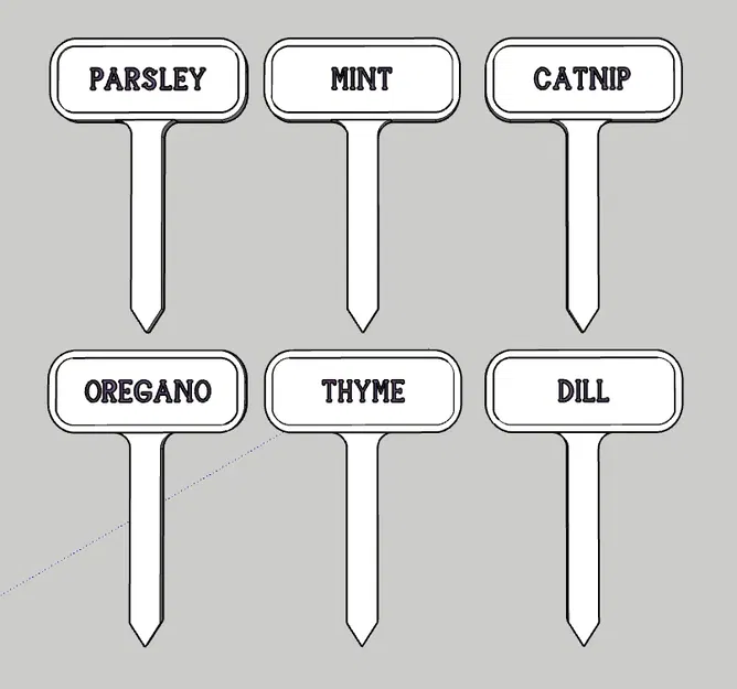 Biển chỉ dẫn cho các loại cây thơm trong vườn - Image 2