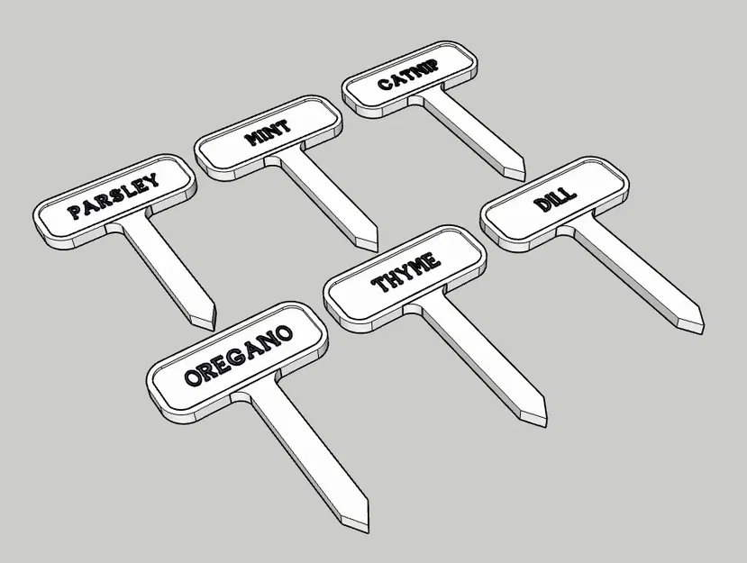 Biển chỉ dẫn cho các loại cây thơm trong vườn - Image 3