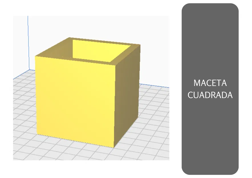 Chậu vuông nhỏ 60mm cho cây cảnh - Image 1