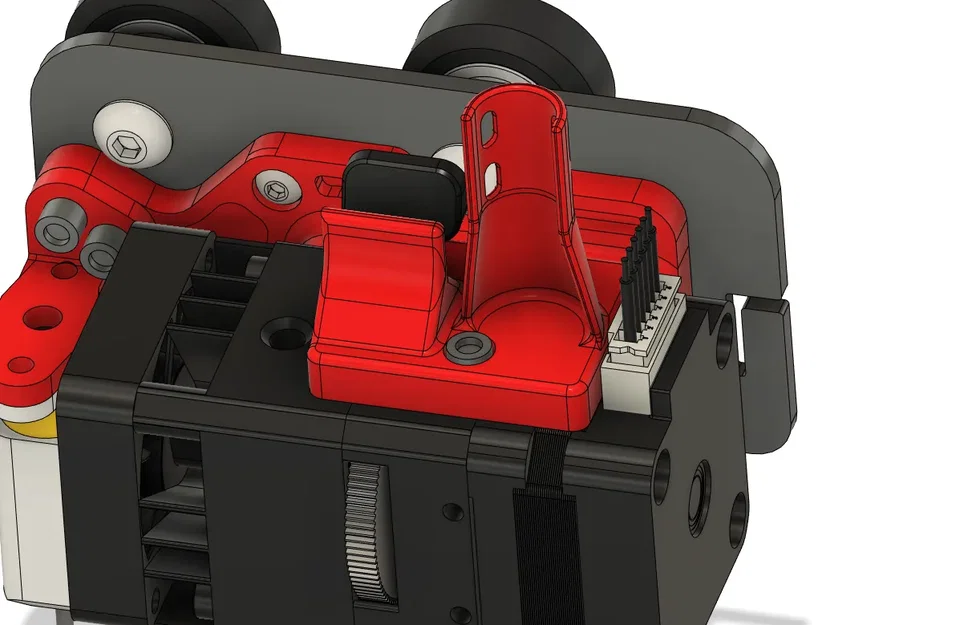 Cán cầm và hướng dẫn cáp cho BiQu H2 Extruder - Image 1