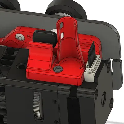 Cán cầm và hướng dẫn cáp cho BiQu H2 Extruder