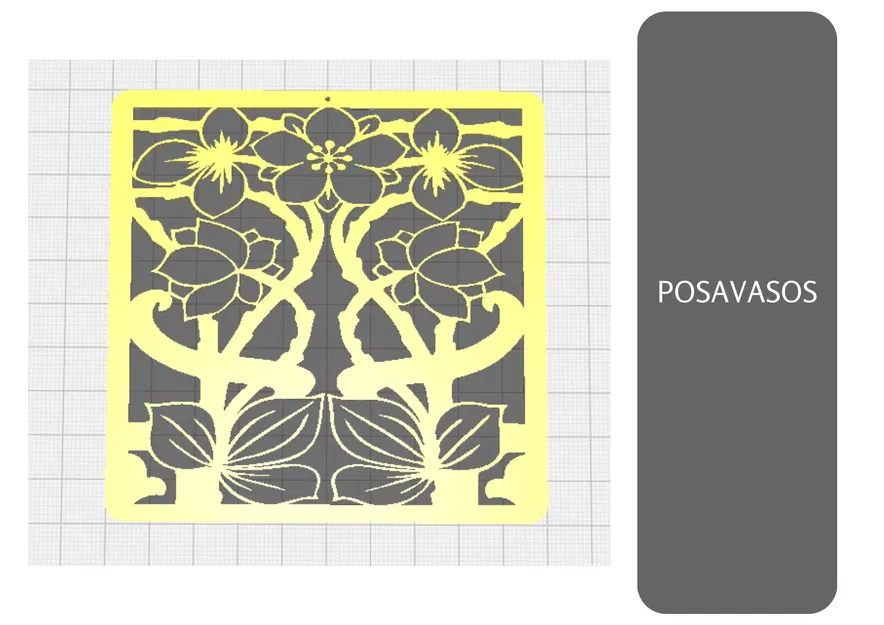 Giá đỡ ly hình vuông 10 x 10cm cho bàn ăn - Image 1