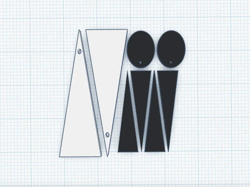 Bông tai đen trắng thời trang cho mọi dịp - Image 1