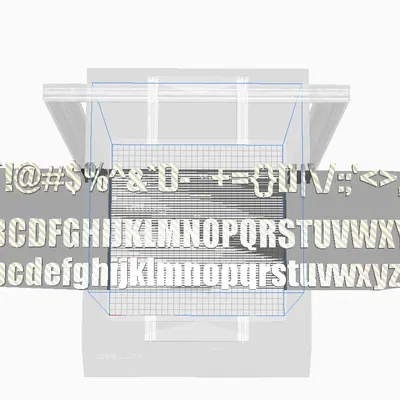 Bộ chữ cái và ký tự 3D hoàn chỉnh theo phong cách Impact