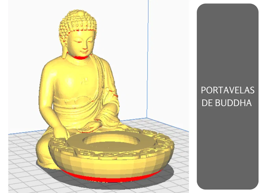Tượng Phật với chỗ để nến - Image 1