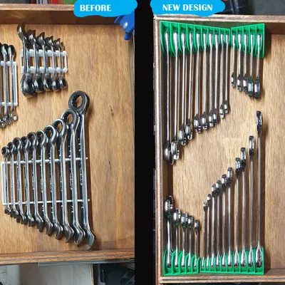 Giá đỡ cờ lê cho ngăn kéo tiết kiệm không gian