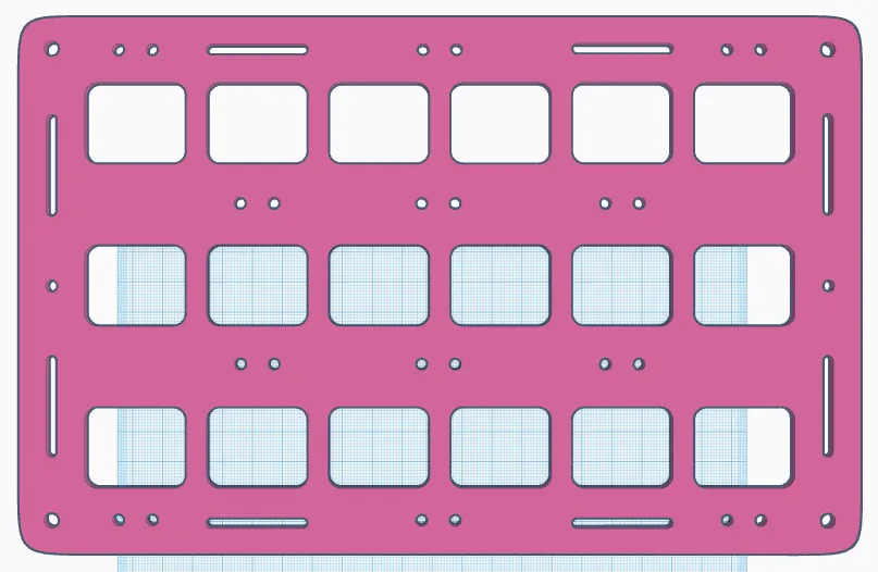 Bảng Molle với lỗ gắn dây đàn hồi và vít - Image 2