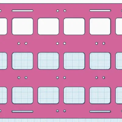 Bảng Molle với lỗ gắn dây đàn hồi và vít