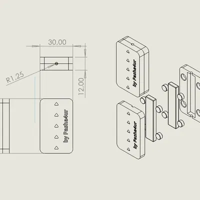 Bộ lọc filament với nam châm cho máy in 3D