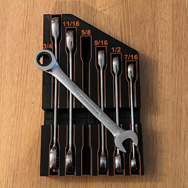 Khay đựng cờ lê 6 cờ lê SAE GearWrench có lẫy - Image 1