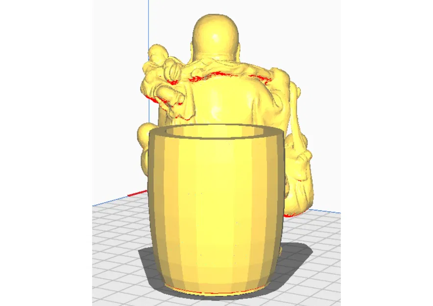 Chậu cây điêu khắc Phật Bụt tích hợp - Image 3