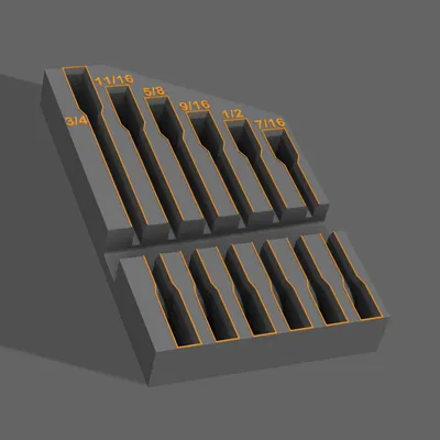 Khay đựng cờ lê 6 cờ lê SAE GearWrench có lẫy