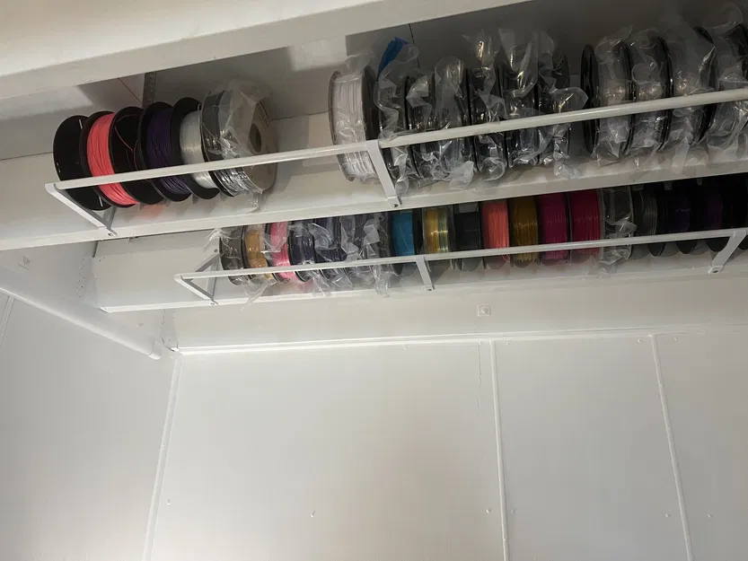 Giá đỡ cuộn filament trên mái nhà sử dụng thanh rèm - Image 3