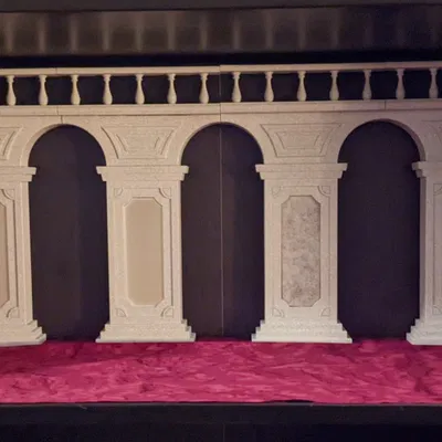 Mô hình kiến trúc giá sách chủ đề Overlord