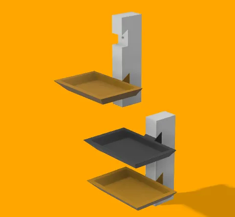 Kệ sách gắn tường có thể xếp chồng lên nhau - Image 1