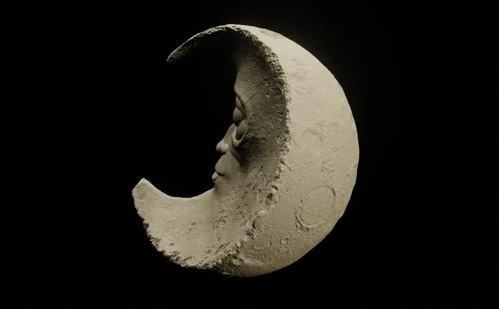 Người đàn ông trên mặt trăng - Mô hình in 3D chi tiết cao - Image 2